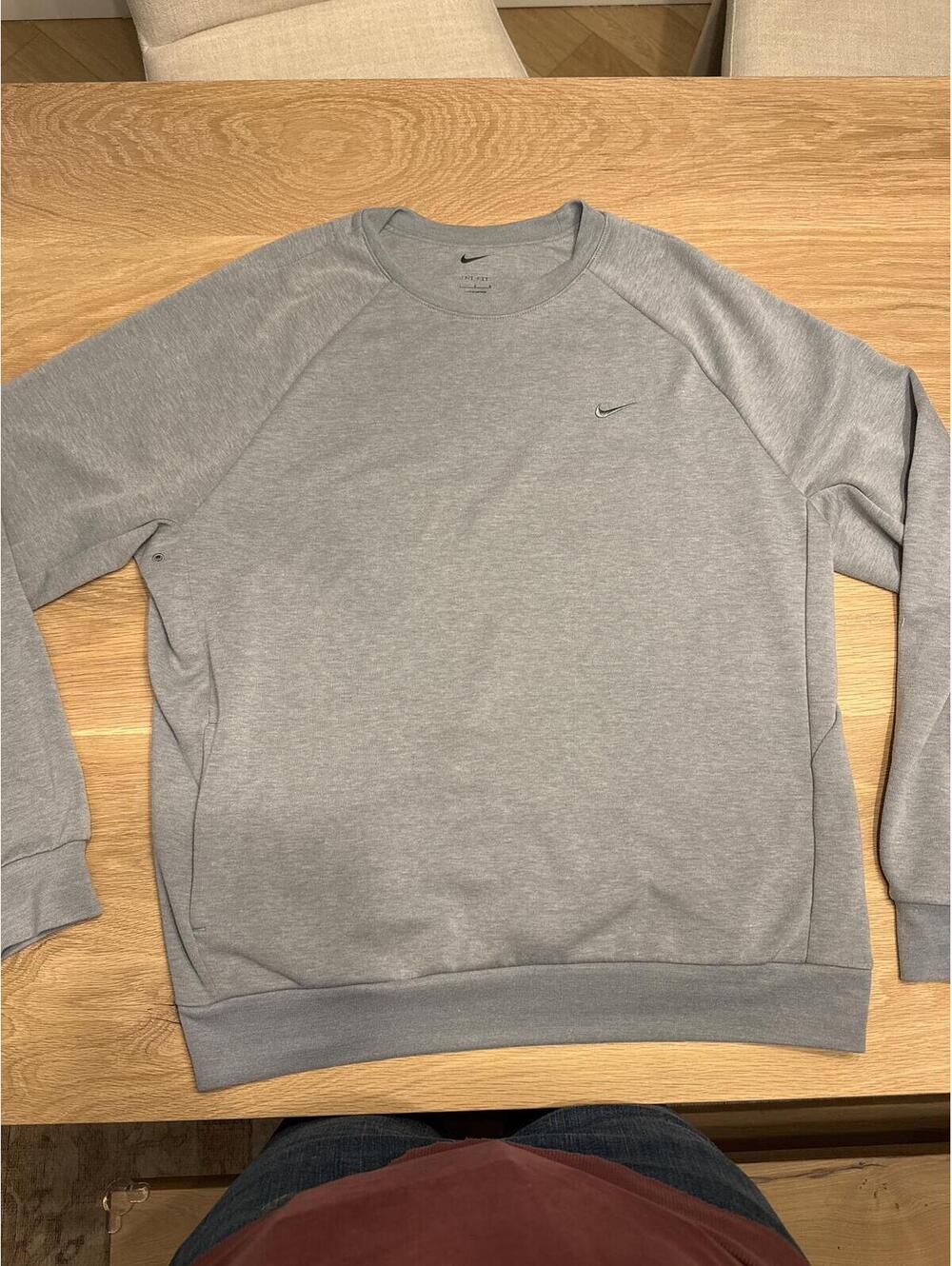 Nike Pro Men's Dri-FIT Slim Fit Training Top - Smoke Grey - Size Large- NWOT